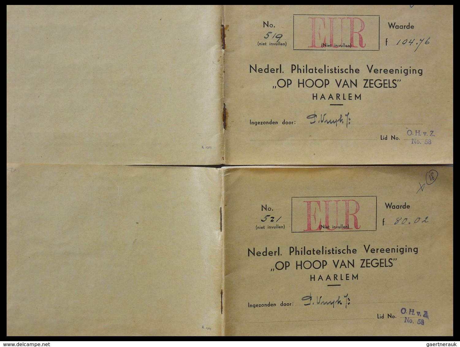 Alle Welt: Incredible Lot Of Ancient Approval Booklets From 1947, All Very Wellfilled, Offered Intac - Colecciones (sin álbumes)