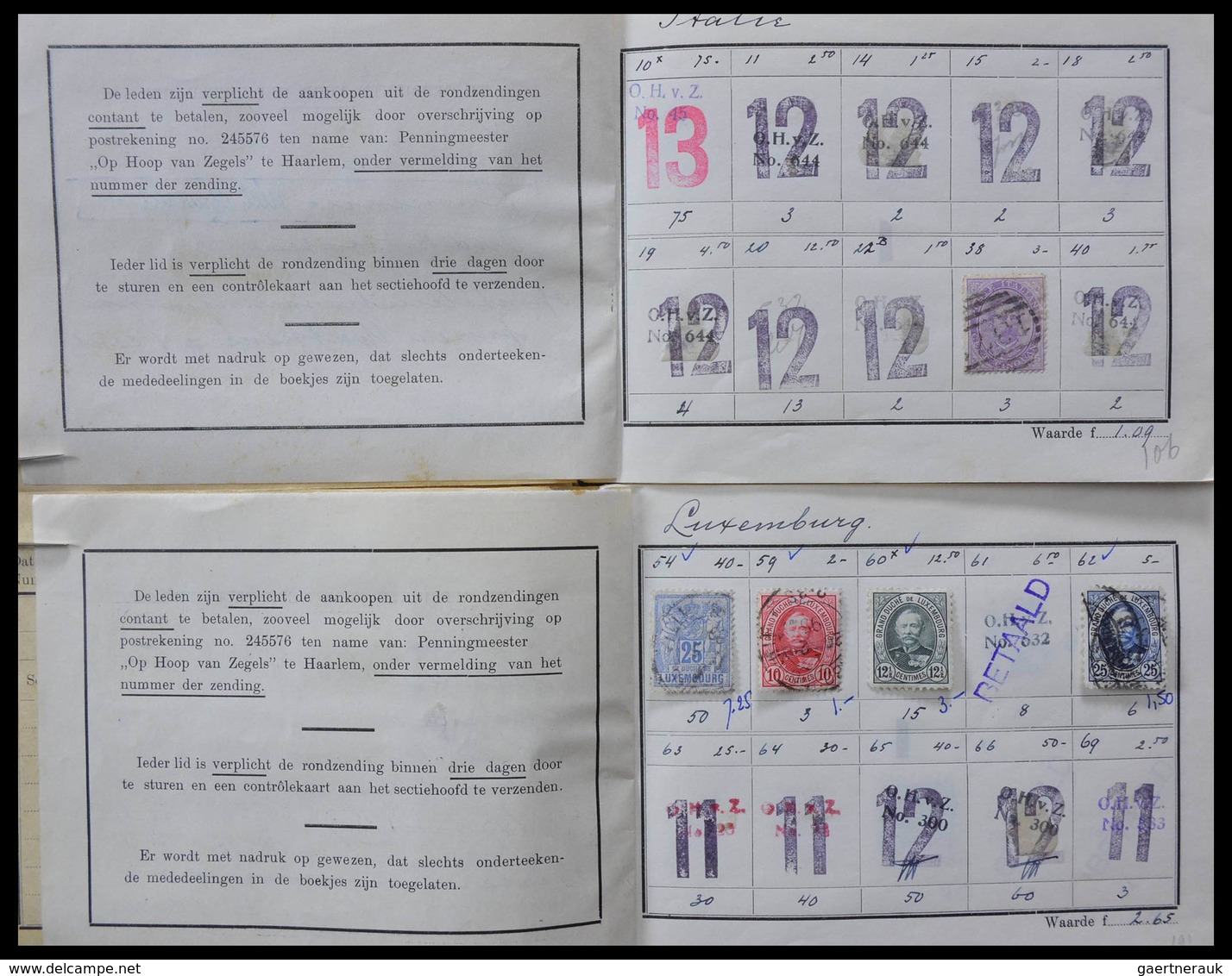 Alle Welt: Incredible lot of ancient approval booklets from 1947, all very wellfilled, offered intac