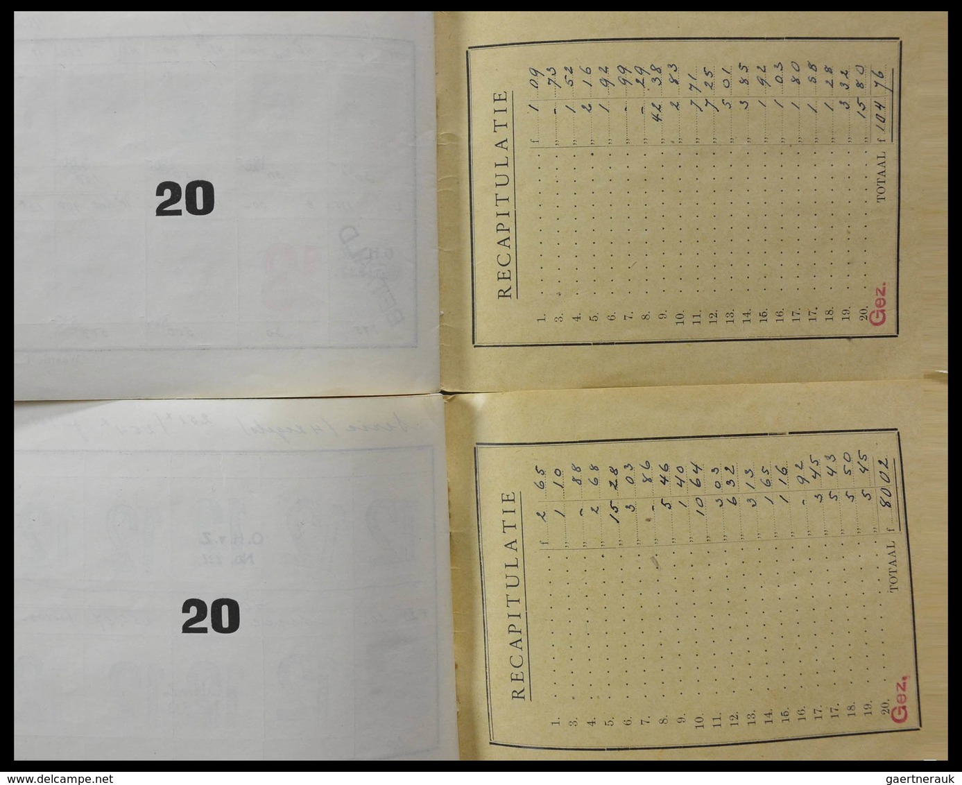 Alle Welt: Incredible lot of ancient approval booklets from 1947, all very wellfilled, offered intac