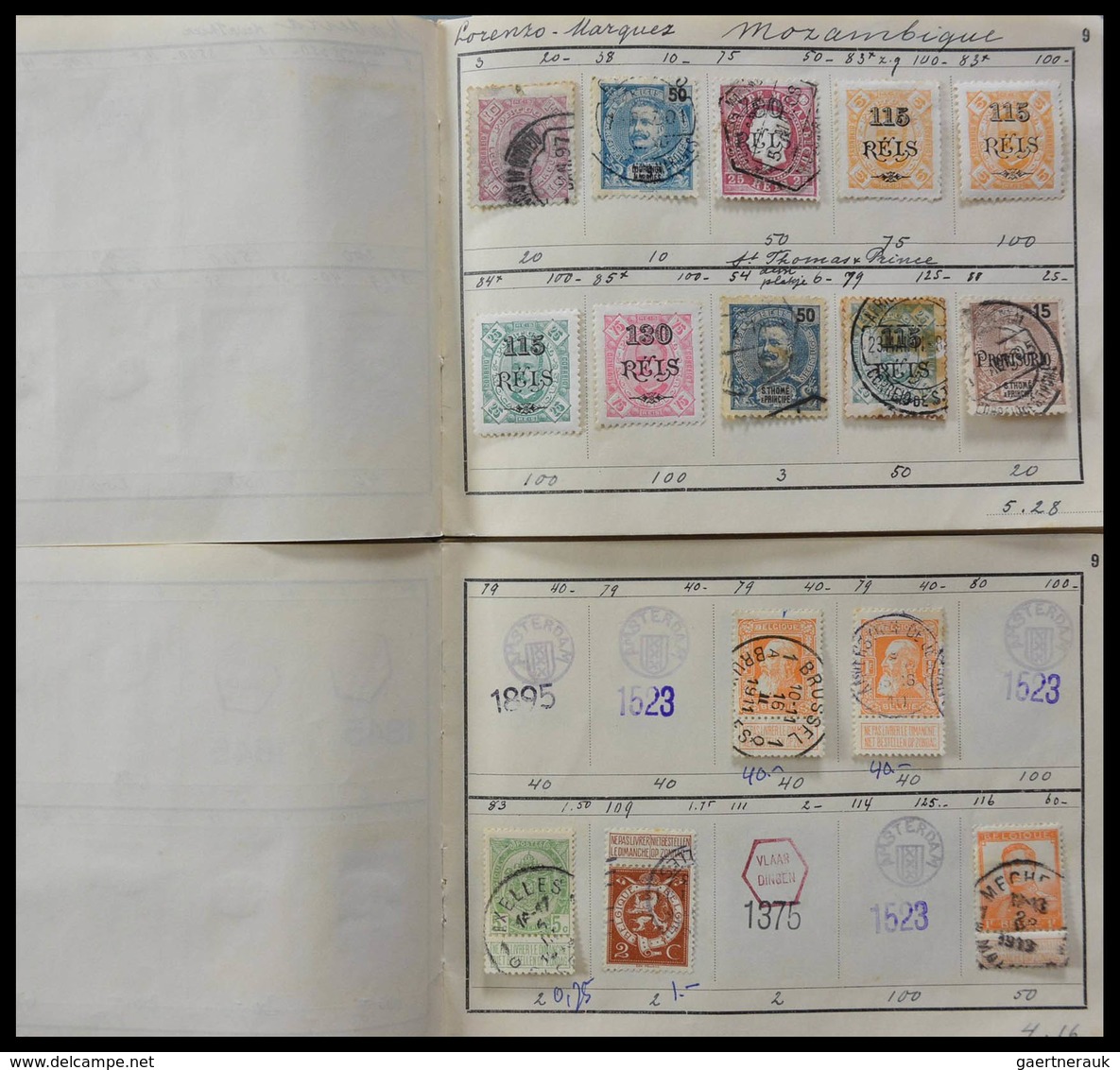 Alle Welt: Incredible lot of ancient approval booklets from 1947, all very wellfilled, offered intac