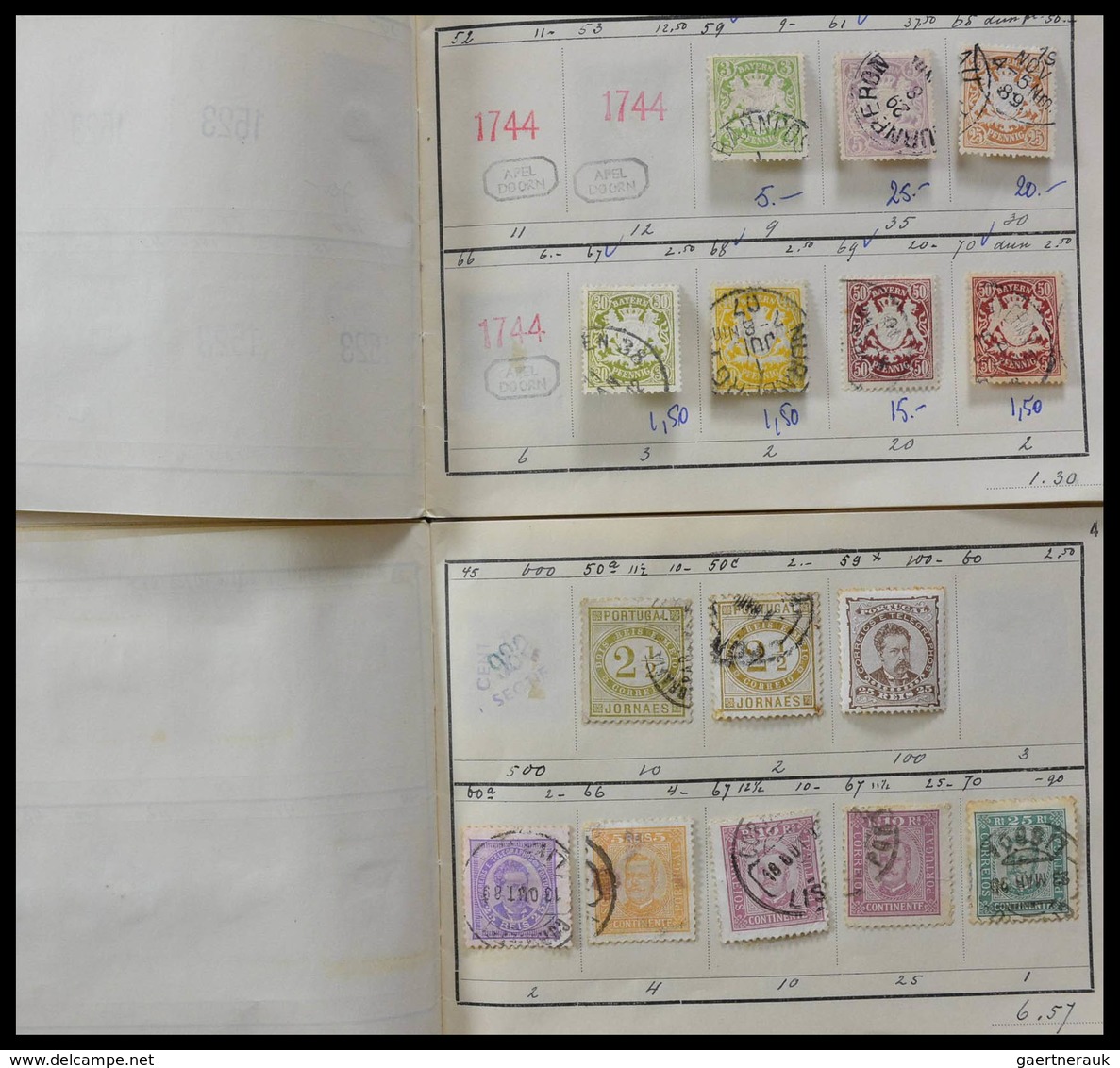 Alle Welt: Incredible lot of ancient approval booklets from 1947, all very wellfilled, offered intac