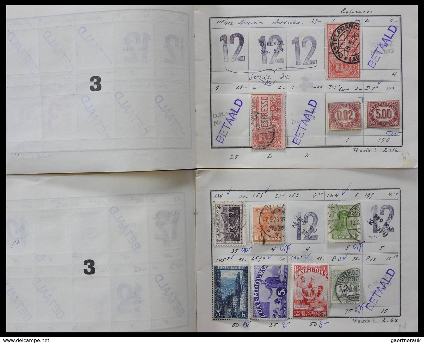 Alle Welt: Incredible lot of ancient approval booklets from 1947, all very wellfilled, offered intac