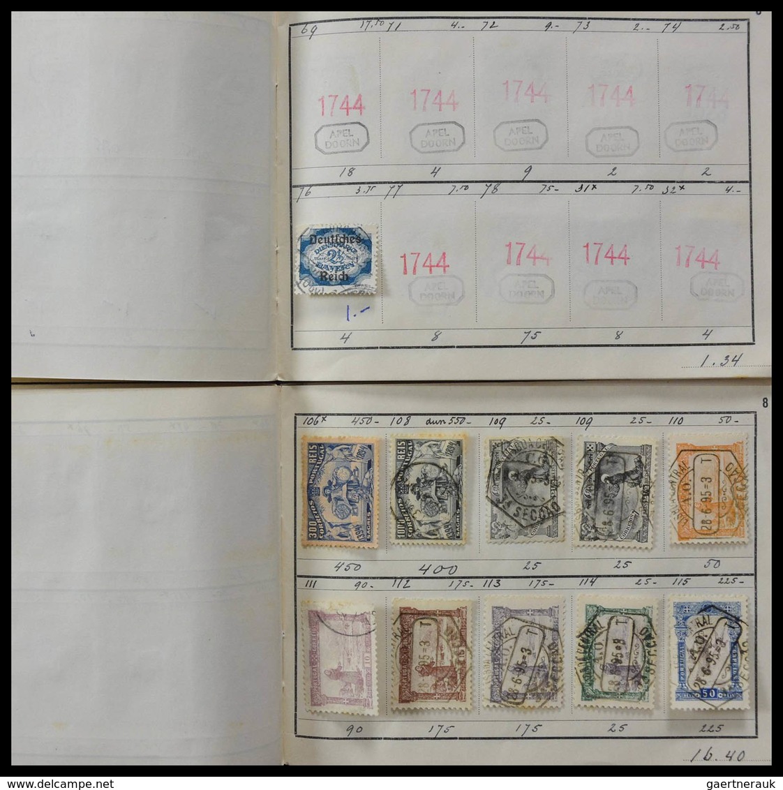Alle Welt: Incredible lot of ancient approval booklets from 1947, all very wellfilled, offered intac