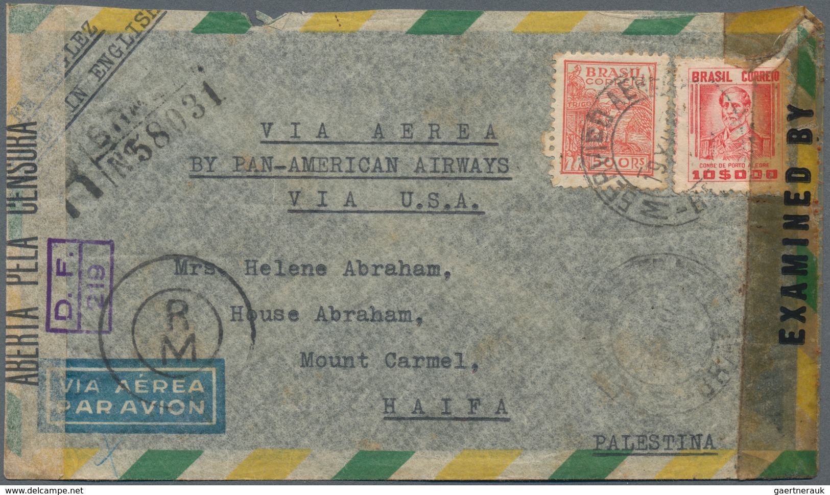 Alle Welt: 1950/1980 (ca.), correspondence to ISRAEL, lot of apprx. 160 covers incoming from Switzer