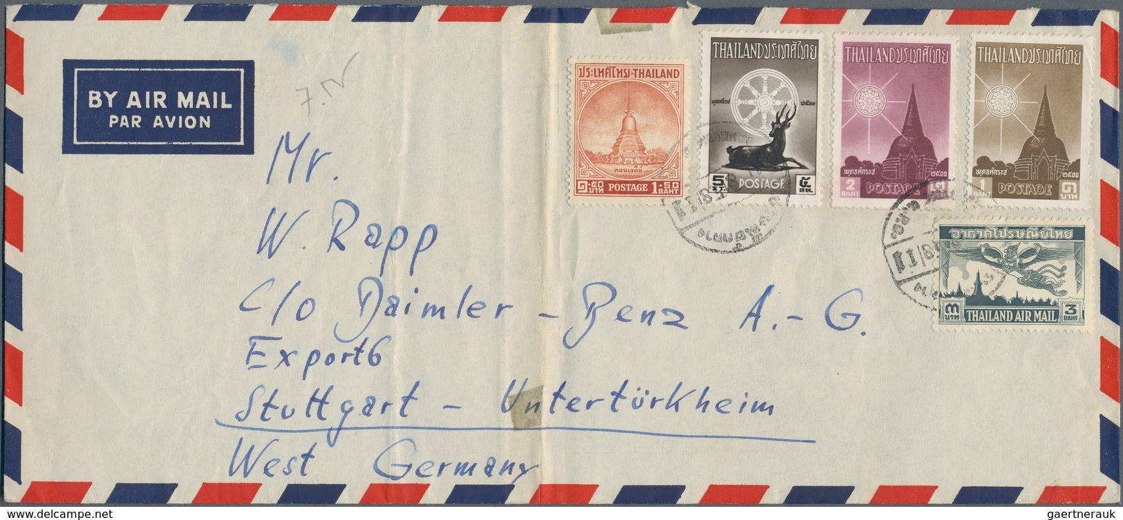 Alle Welt: 1950's-1980's Ca.: About 390 Covers From Various Countries Worldwide Sent To Daimler-Benz - Sammlungen (ohne Album)