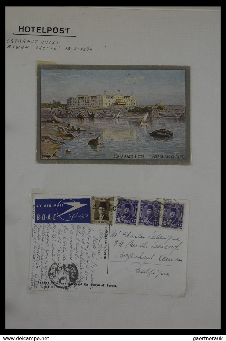 Alle Welt: Nice Collection Of Ca. 60 Older Covers And Cards, Sent From Various Hotels Around The Wor - Sammlungen (ohne Album)