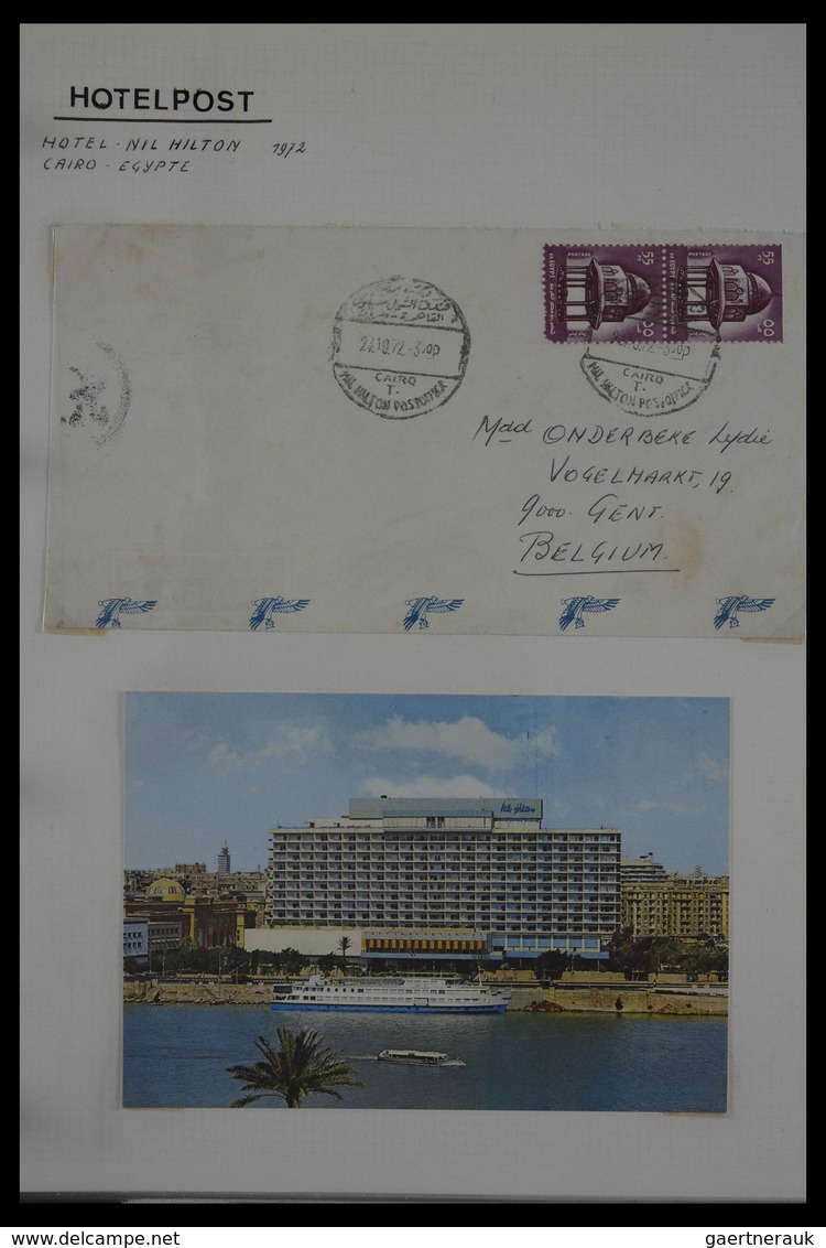 Alle Welt: Nice Collection Of Ca. 60 Older Covers And Cards, Sent From Various Hotels Around The Wor - Sammlungen (ohne Album)