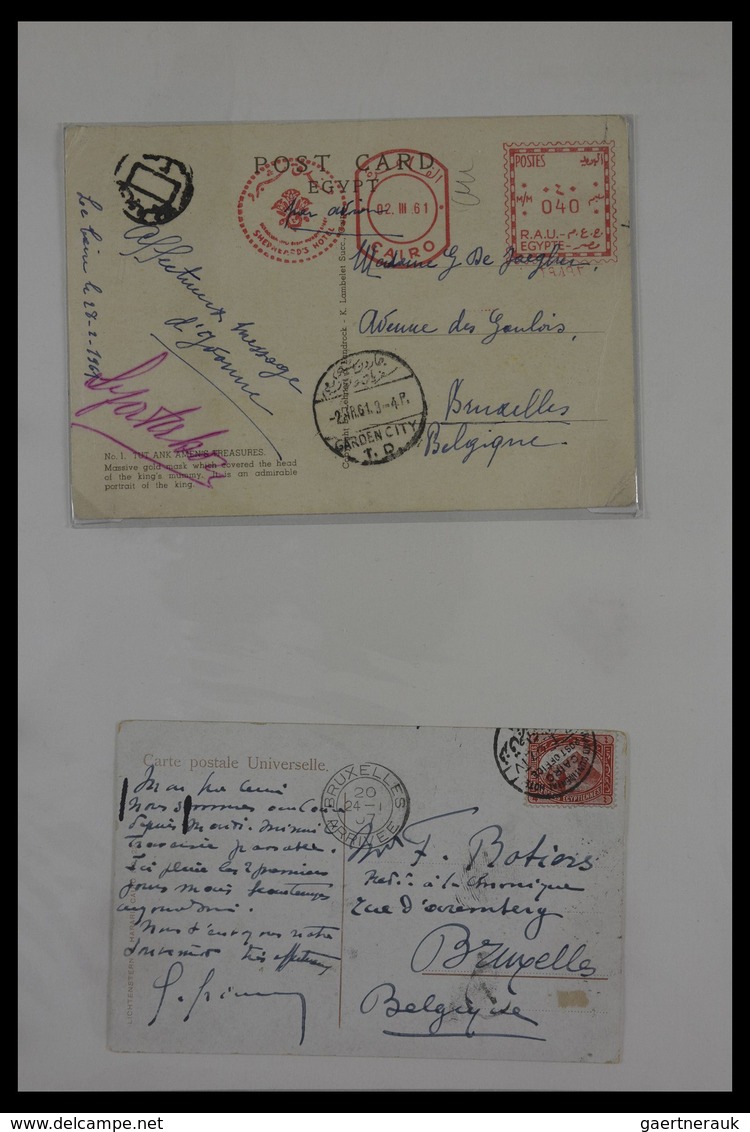 Alle Welt: Nice collection of ca. 60 older covers and cards, sent from various hotels around the wor