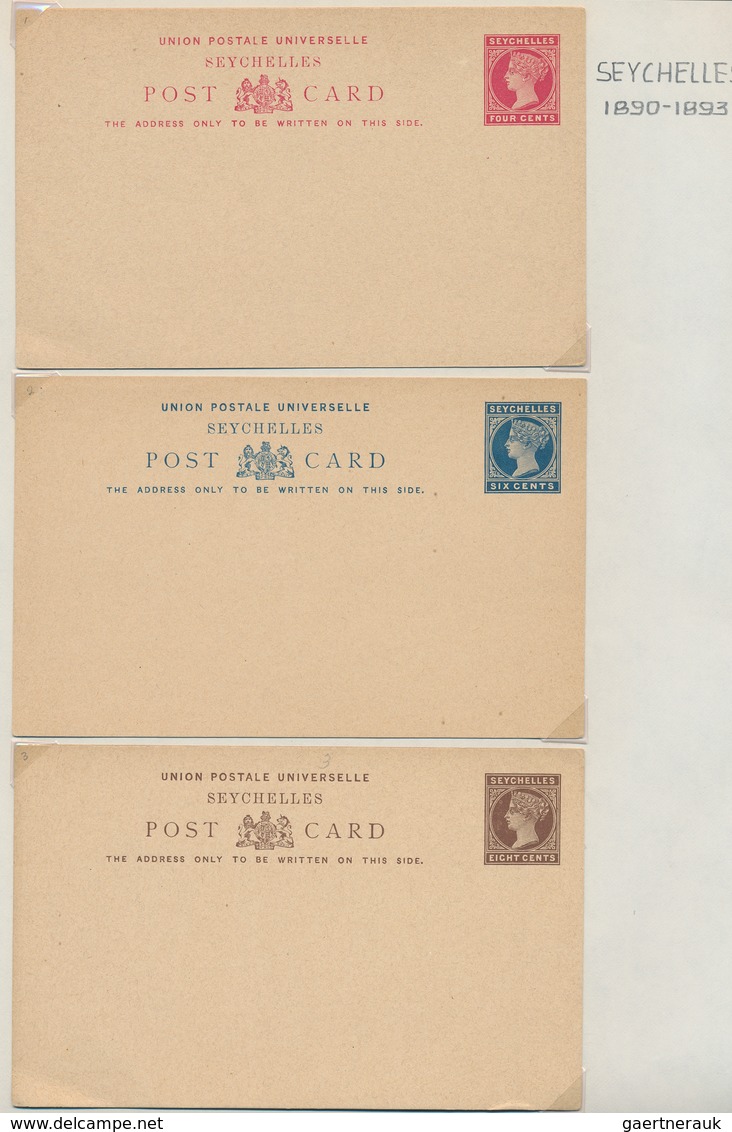 Afrika: 1879/1969 collection of about 143 mostly unused postal stationery postcards incl. some pictu