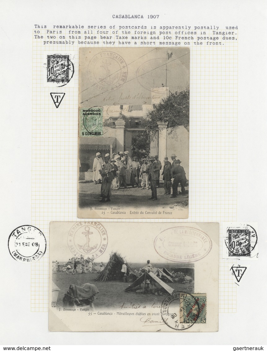 Afrika: 1895/1950 (ca.), POSTAL HISTORY/CULTURE OF MOROCCO, A Magnificient Collection Of Apprx. 1.40 - Sonstige - Afrika