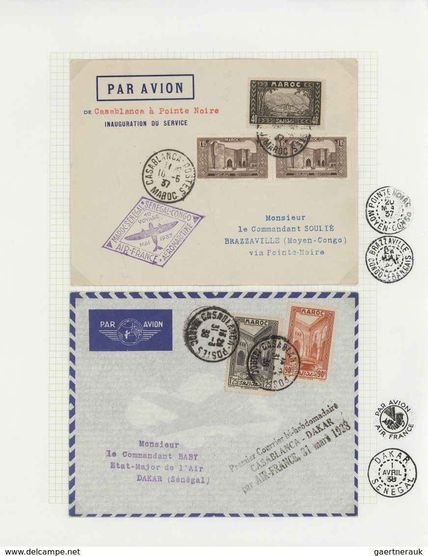 Afrika: 1895/1950 (ca.), POSTAL HISTORY/CULTURE OF MOROCCO, a magnificient collection of apprx. 1.40