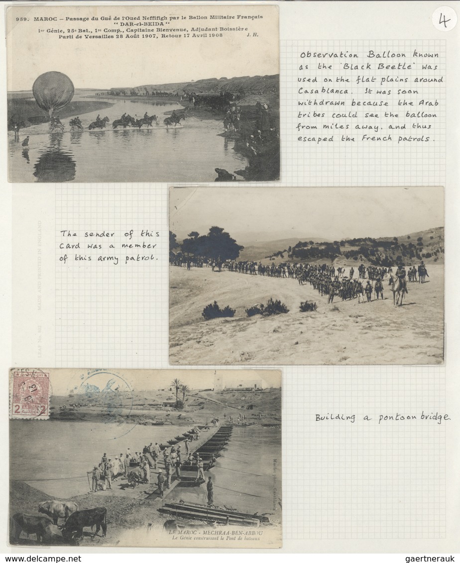 Afrika: 1895/1950 (ca.), POSTAL HISTORY/CULTURE OF MOROCCO, a magnificient collection of apprx. 1.40