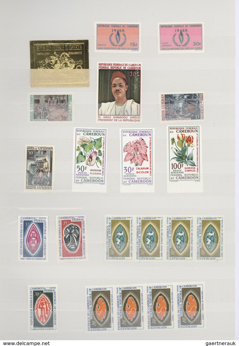 Afrika: 1968/1969, French Africa, Collection Of Apprx. 377 Imperf. Stamps, Apparently Mainly Complet - Sonstige - Afrika