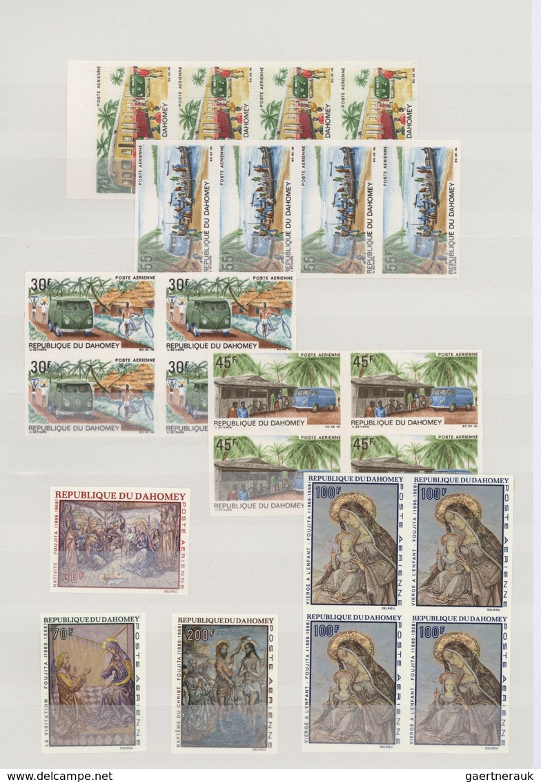 Afrika: 1968/1969, French Africa, Collection Of Apprx. 377 Imperf. Stamps, Apparently Mainly Complet - Sonstige - Afrika