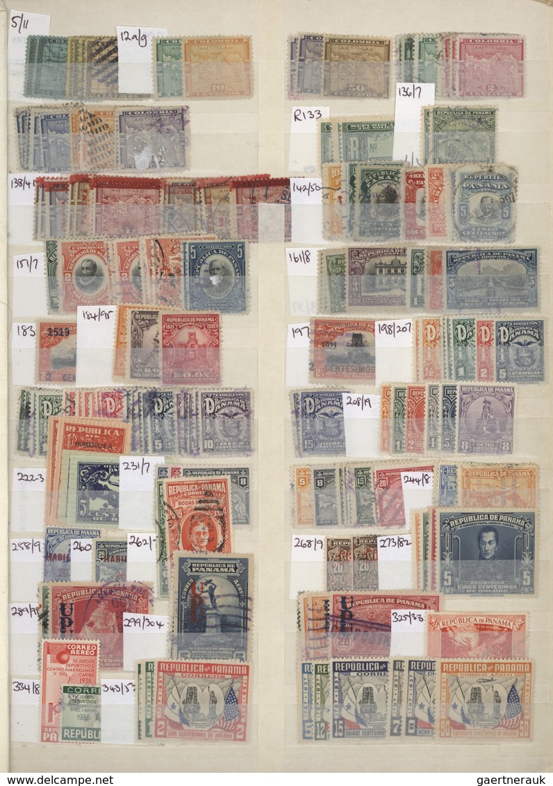 Mittel- Und Südamerika: 1870/1980 (ca.), Used And Mint Collection/accumulation Of Panama, Good Part - Sonstige - Amerika