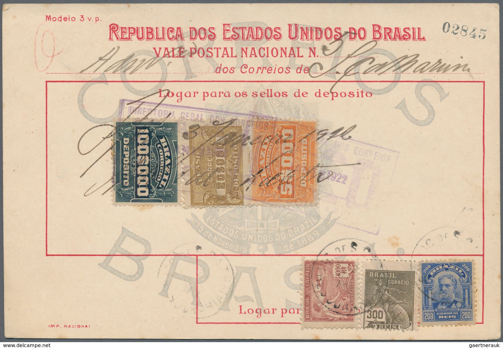 Mittel- Und Südamerika: 1890/1950 (ca.), BRASIL, BRIT. GUIANA, BRIT. HONDURAS, CHILE: Lot Of Apprx. - Sonstige - Amerika