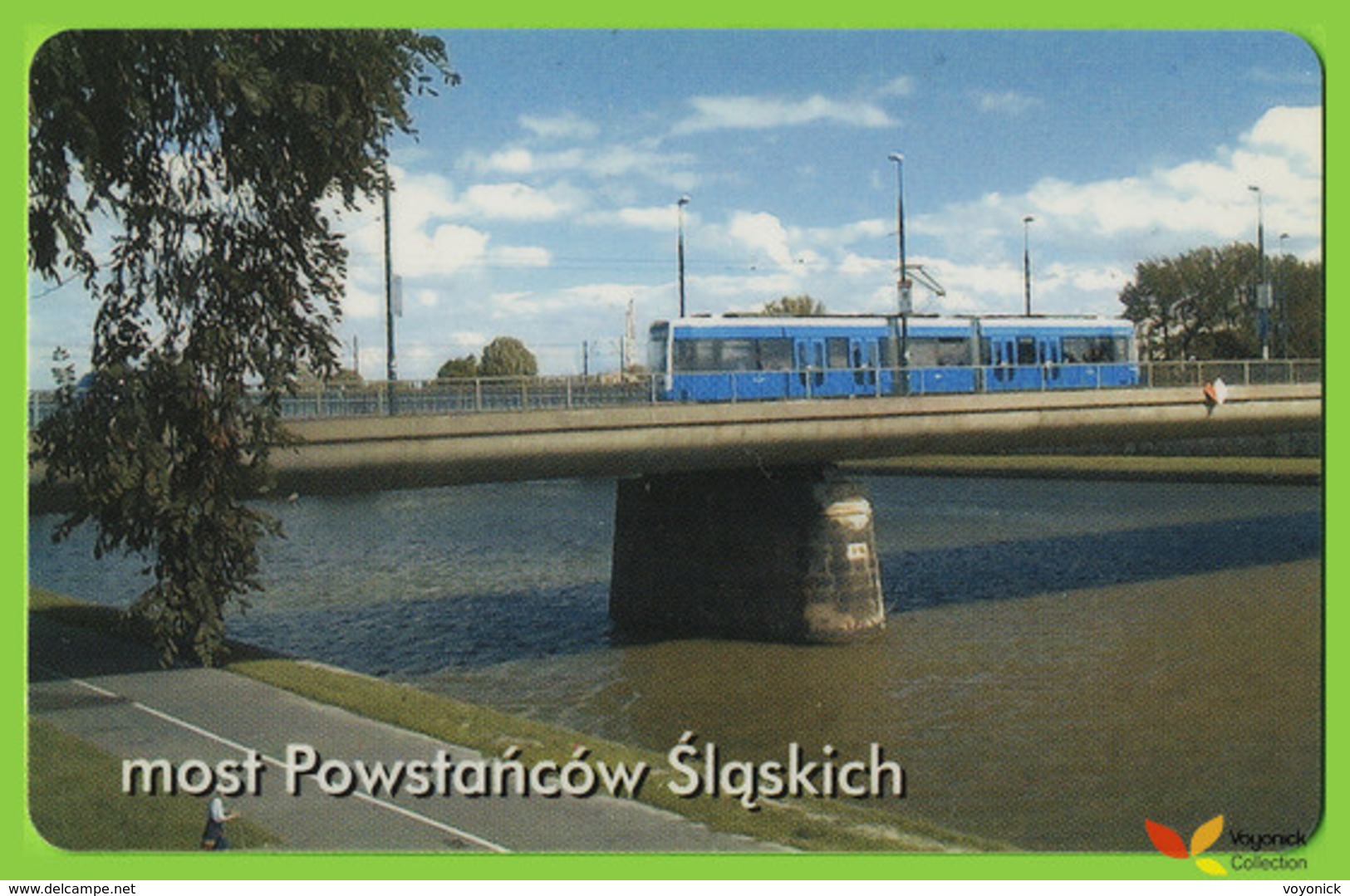 Voyo POLAND CRACOW Monthly Ticket  BRIDGE POWSTANCOW SL. 2002 Plastic Card - Europa