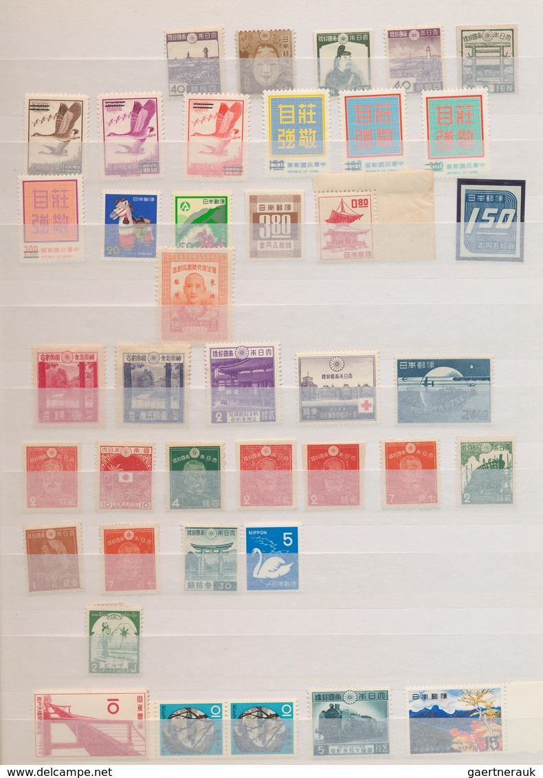 Asien: 1880/1995 (ca.), Collection (mainly East Asian) Mint (MNH, MH) And Used In 13 Pieces Of Binde - Sonstige - Asien