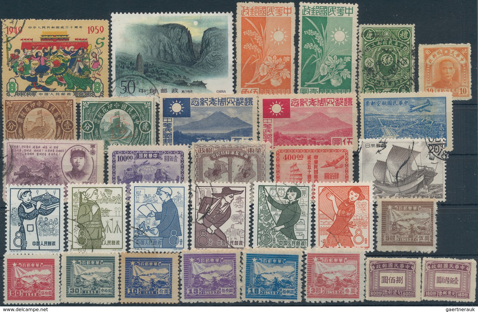 Asien: 1900/1990 (ca.), Balance On Stockcards, Comprising China, Hongkong, Japan, Taiwan, Viewing Ad - Sonstige - Asien