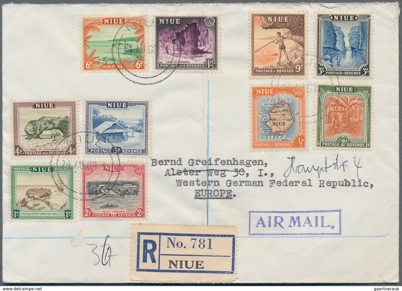 Ozeanien: 1890/1990 (ca.), accumulation with about 100 covers or postal stationeries incl. some Aust