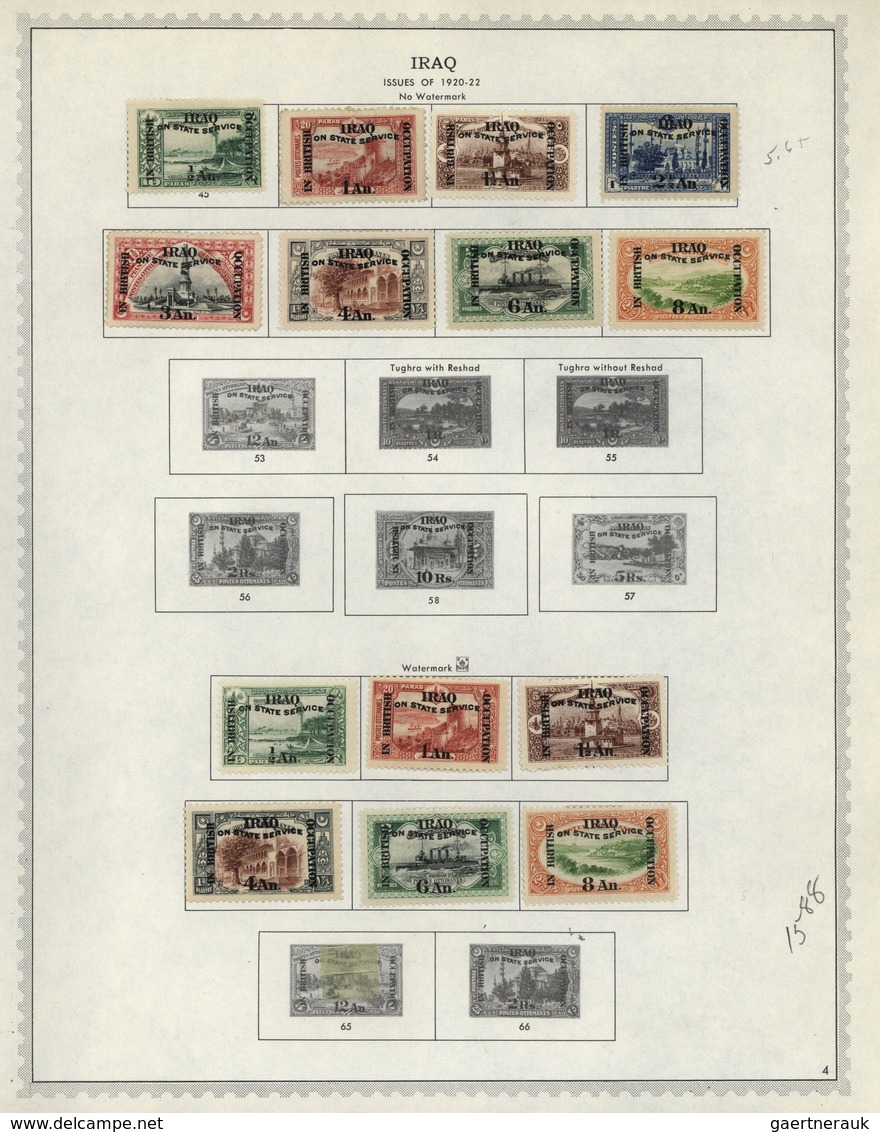 Naher Osten: 1918/1968, Near/Middle East, Used And Mint Collection Of Iraq, Jodan, Lebanon, Hejaz/Sa - Sonstige & Ohne Zuordnung