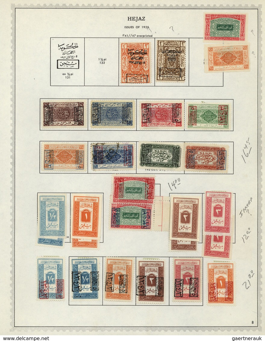 Naher Osten: 1918/1968, Near/Middle East, Used And Mint Collection Of Iraq, Jodan, Lebanon, Hejaz/Sa - Sonstige & Ohne Zuordnung