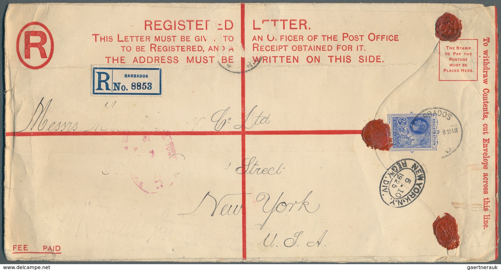 Britische Kolonien: 1890-1925 (ca.), Accumulation Of 13 Unused And Three Used Registered Letters All - Other & Unclassified
