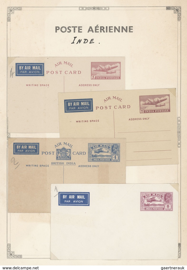 Britische Kolonien: 1935/1958 ca., AIR LETTERS and AIRMAIL STATIONERIES, comprehensive collection wi