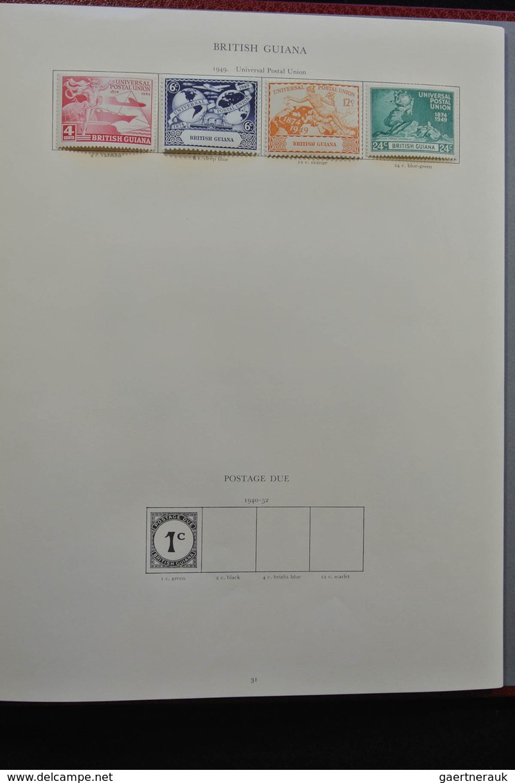 Britische Kolonien: 1937/1952: Extensive, MNH, mint hinged and used (partly stuck to paper) collecti