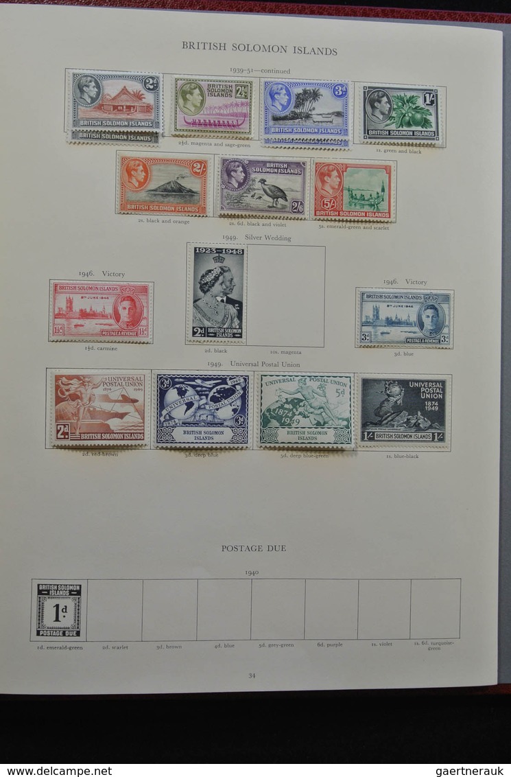 Britische Kolonien: 1937/1952: Extensive, MNH, mint hinged and used (partly stuck to paper) collecti