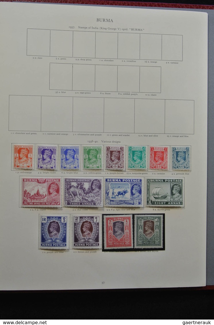 Britische Kolonien: 1937/1952: Extensive, MNH, mint hinged and used (partly stuck to paper) collecti