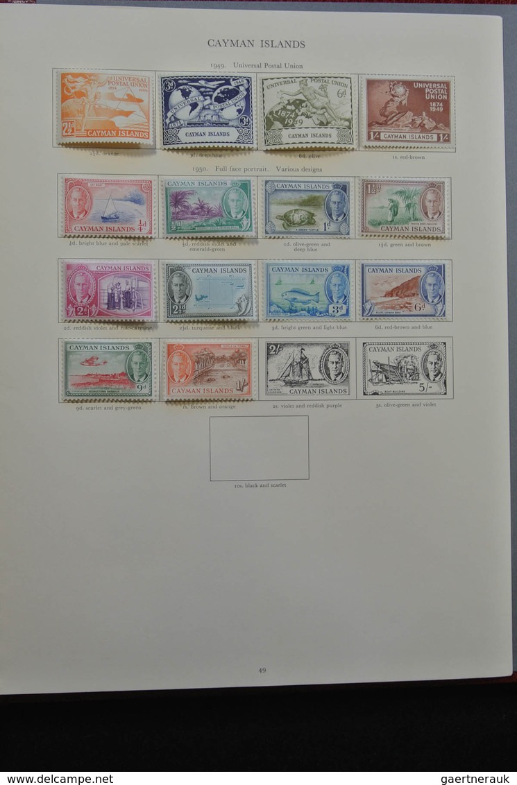 Britische Kolonien: 1937/1952: Extensive, MNH, mint hinged and used (partly stuck to paper) collecti