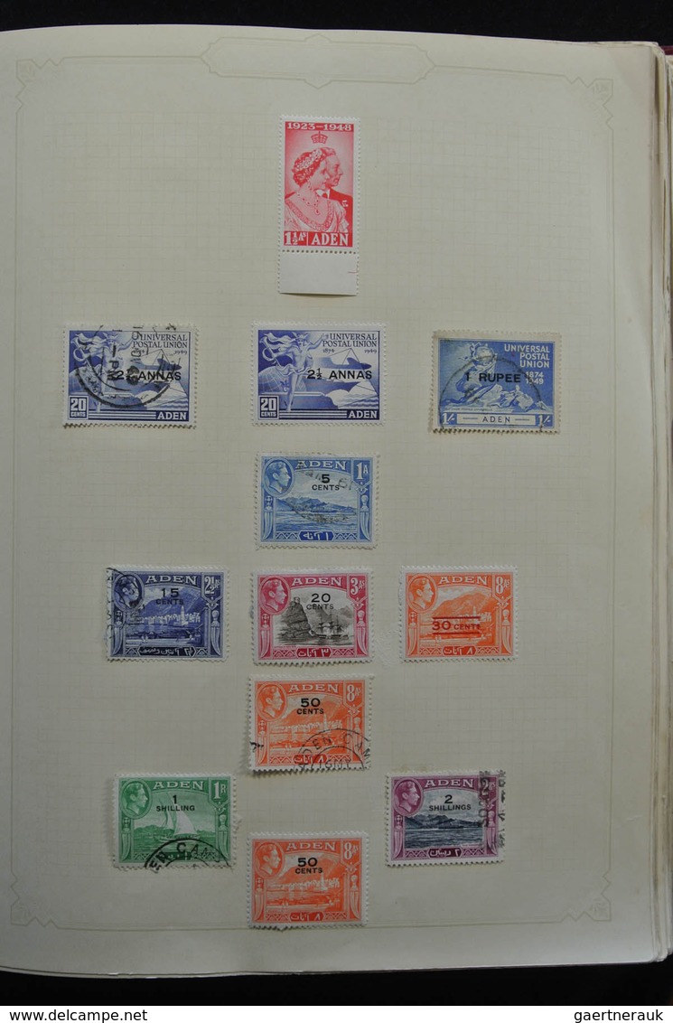 Britische Kolonien: 1937/1952: Extensive, MNH, mint hinged and used (partly stuck to paper) collecti