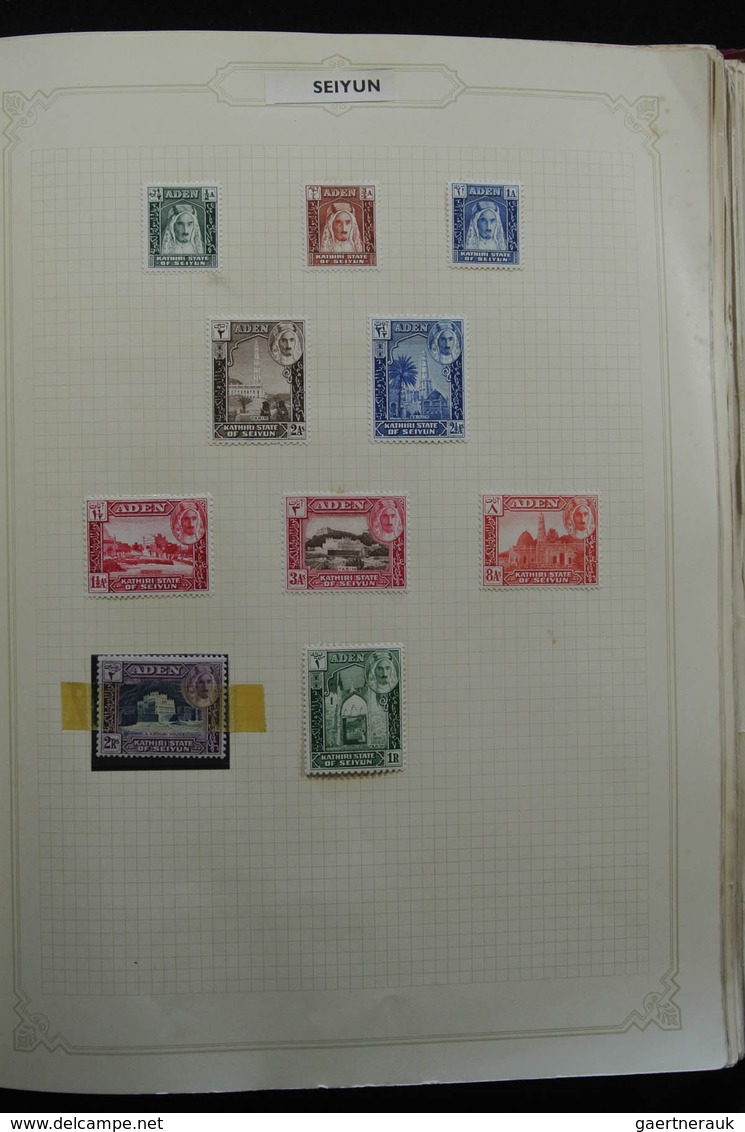 Britische Kolonien: 1937/1952: Extensive, MNH, mint hinged and used (partly stuck to paper) collecti