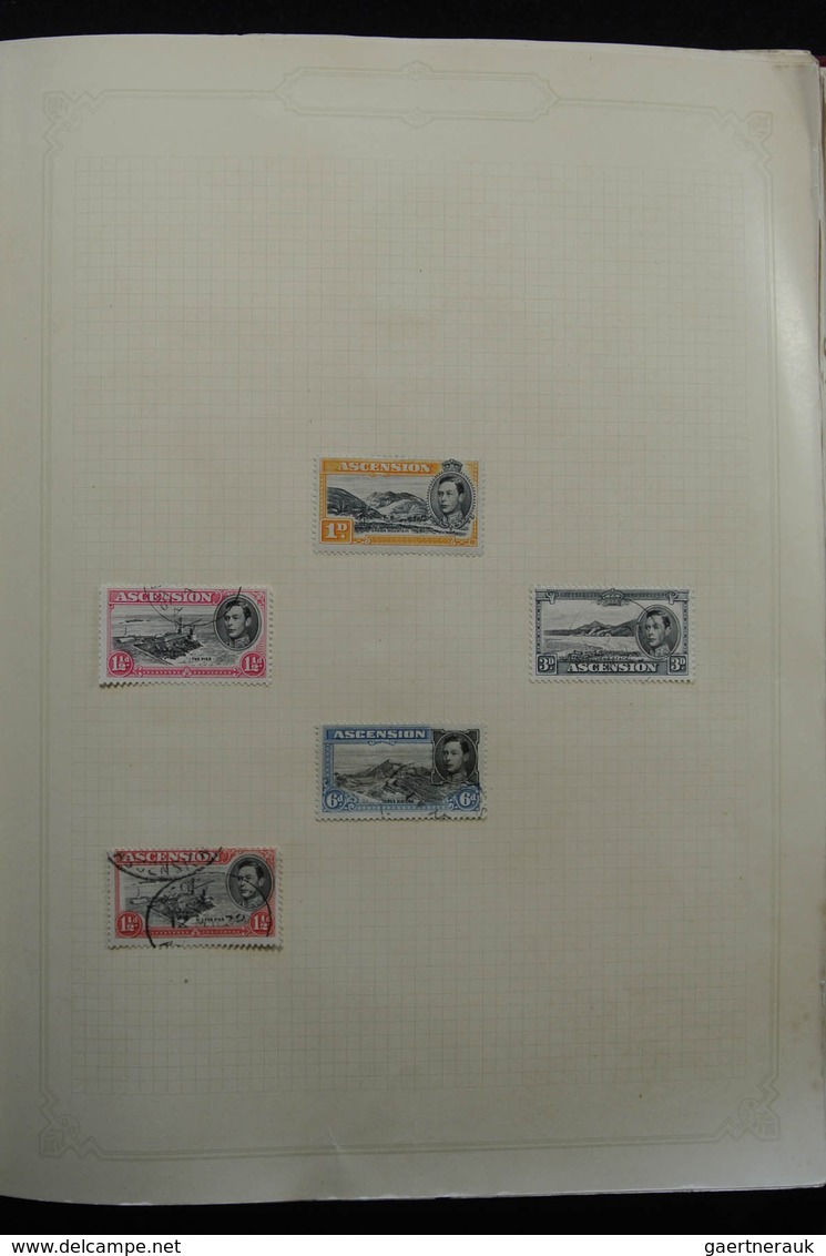 Britische Kolonien: 1937/1952: Extensive, MNH, mint hinged and used (partly stuck to paper) collecti