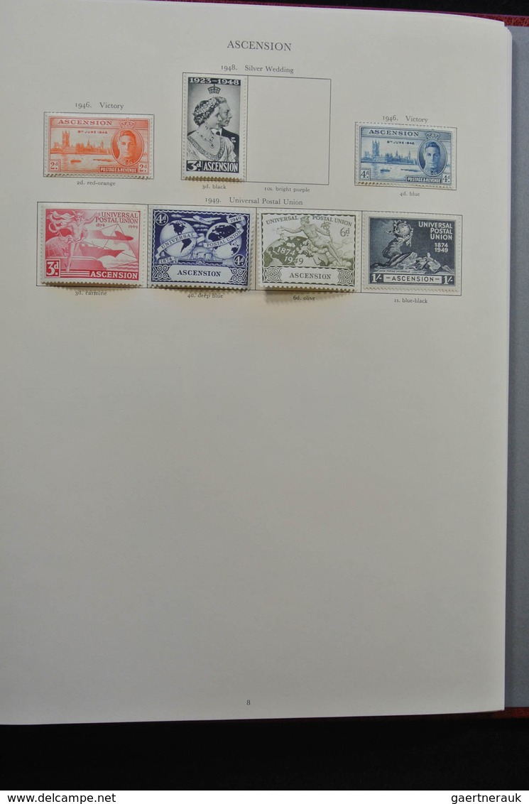 Britische Kolonien: 1937/1952: Extensive, MNH, mint hinged and used (partly stuck to paper) collecti