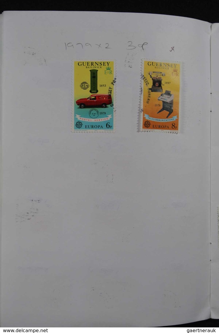 Britische Kolonien: Big box with approval booklets with MNH, mint hinged and used material of Britis