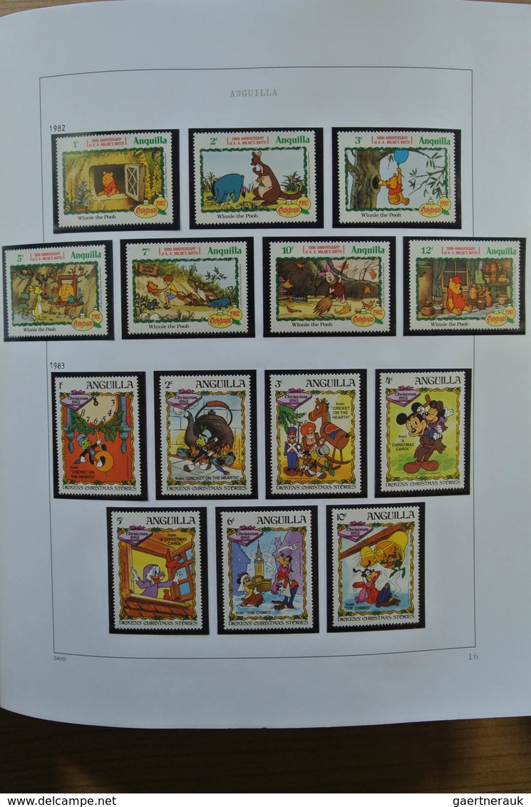 British Commonwealth: Extensive, mostly MNH thematic lot British Commonwealth in 12 blanc Davo album