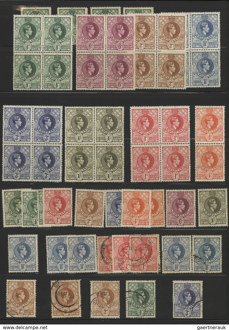 British Commonwealth: 1830's-1960's ca.: Collections and assortment of thousands of mint and used st