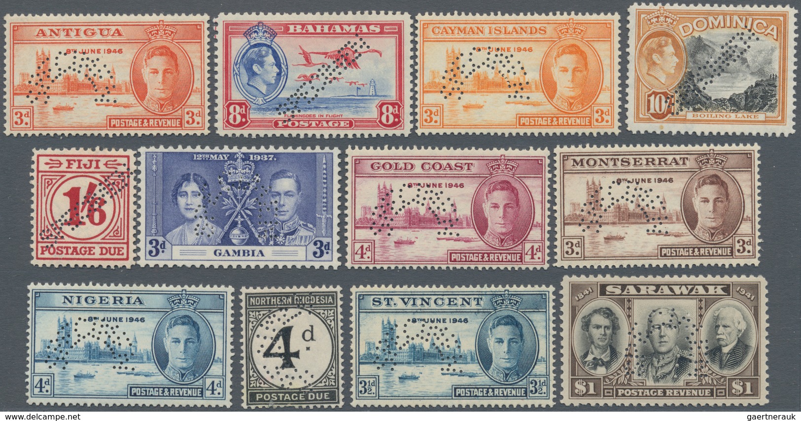 British Commonwealth: 1937/1952 (ca.), collection of the KGVI issues in four special SG albums throu