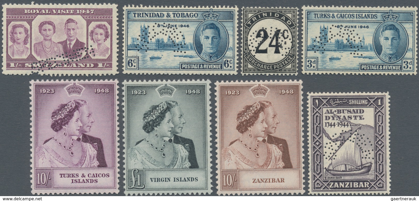 British Commonwealth: 1937/1952 (ca.), collection of the KGVI issues in four special SG albums throu