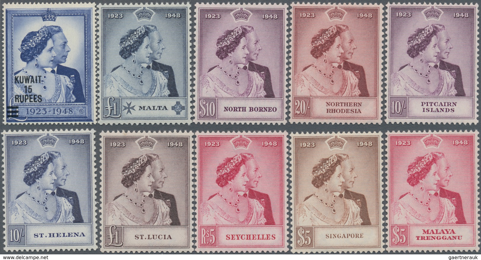 British Commonwealth: 1937/1952 (ca.), collection of the KGVI issues in four special SG albums throu