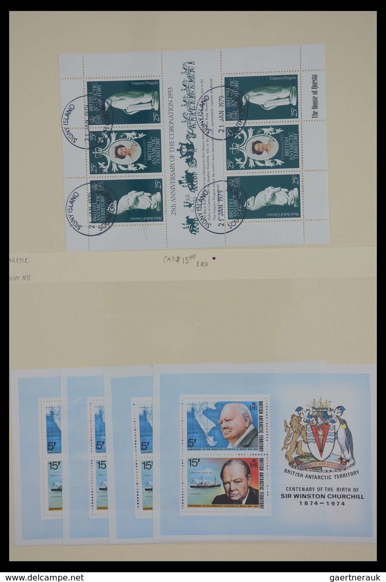 British Commonwealth: Massive mainly mint never hinged accumulation of (better) sheetlets and bookle