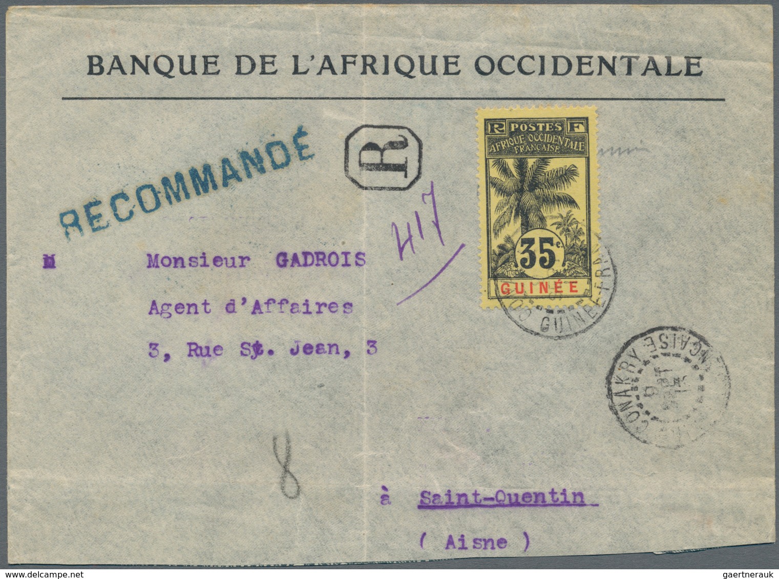 Französische Kolonien: 1900/1940 (ca.), more than 180 letters and cards of the French colonies in As