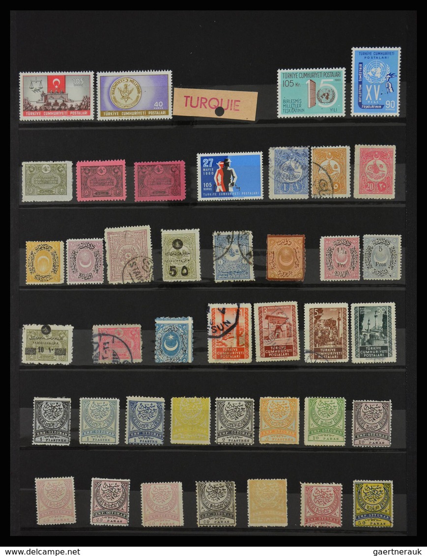 Italienische Kolonien: 1874-1950: Mint hinged and used, messy lot Italian territories and colonies 1