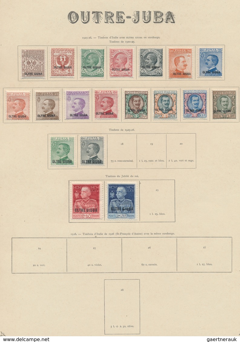 Italienische Kolonien: 1903/1928, Mint And Used Collection On Ancient Album Pages, Comprising Libya, - Amtliche Ausgaben