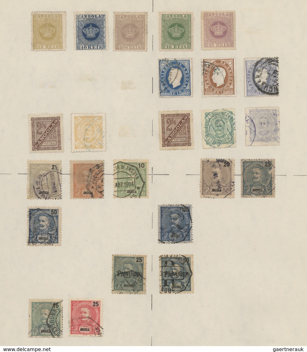 Portugiesische Kolonien: 1880/1940 (ca.), Mint And Used Collection On Abum Pages In A Binder, Compri - Sonstige & Ohne Zuordnung