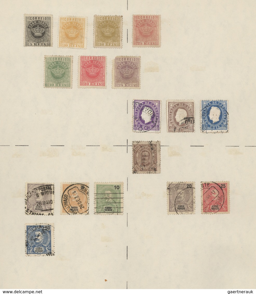 Portugiesische Kolonien: 1880/1940 (ca.), Mint And Used Collection On Abum Pages In A Binder, Compri - Sonstige & Ohne Zuordnung