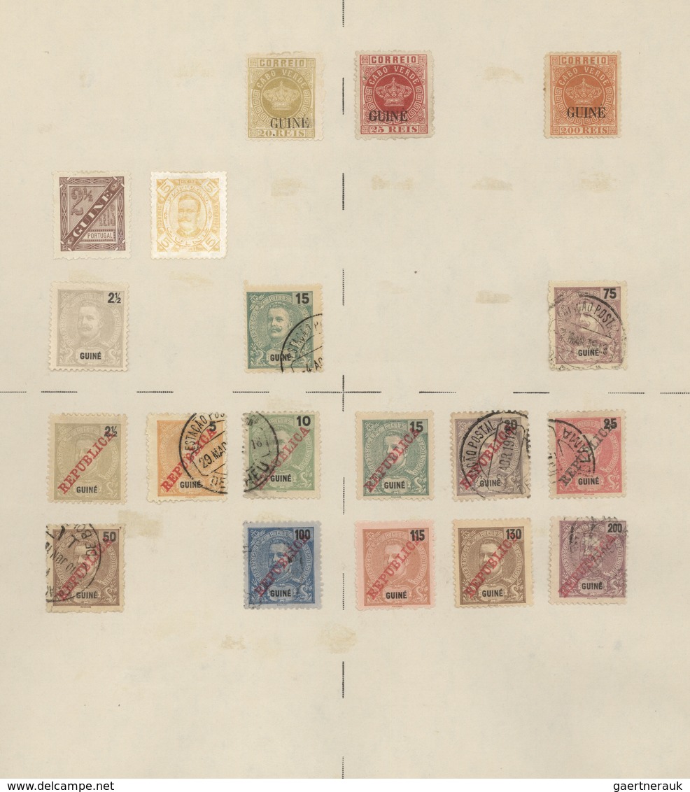 Portugiesische Kolonien: 1880/1940 (ca.), Mint And Used Collection On Abum Pages In A Binder, Compri - Sonstige & Ohne Zuordnung