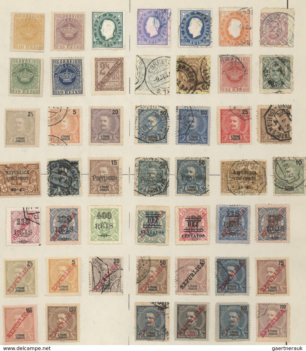 Portugiesische Kolonien: 1880/1940 (ca.), Mint And Used Collection On Abum Pages In A Binder, Compri - Sonstige & Ohne Zuordnung